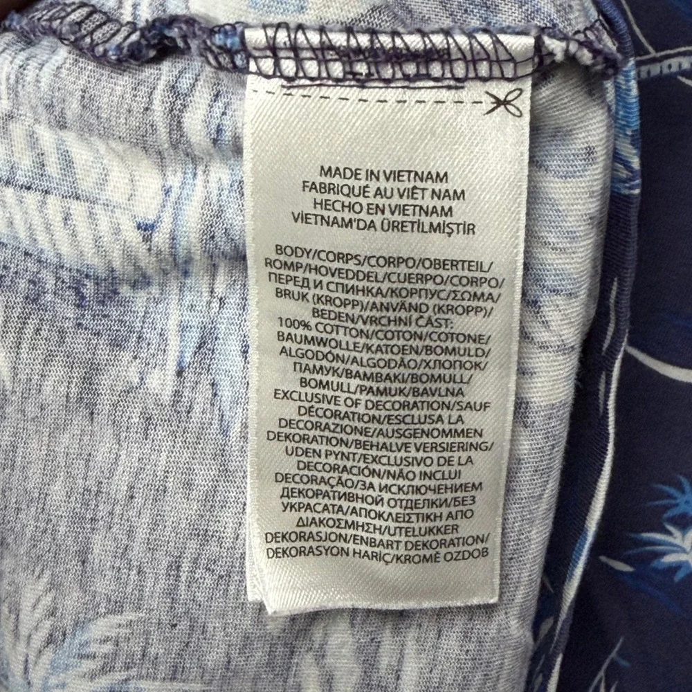 Polo Ralph Lauren T-Shirt Men 3XB Blue Marlin Fishing AOP Cotton Pocket Tee Pony